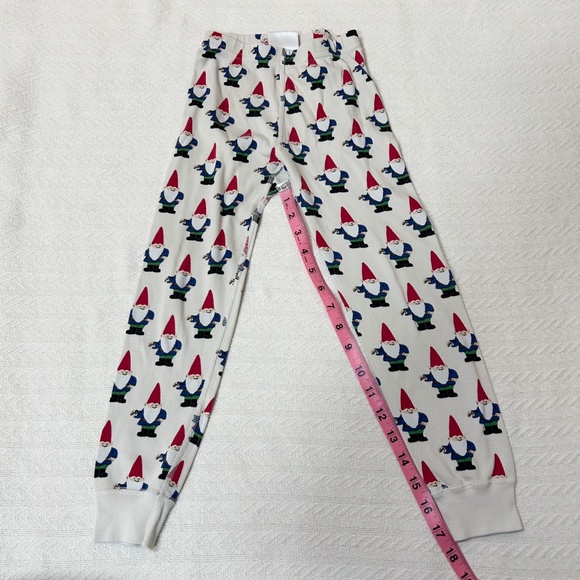 Hanna Andersson Gnome Print Pajama Set - Red, Blue, Cream - sz 5 - Picture 11 of 15
